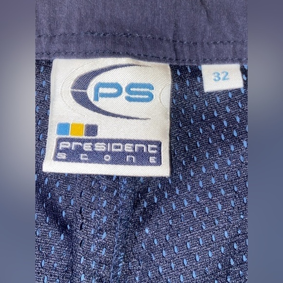 Women’s Vintage Y2K President Stone blue belted high waisted cargo pants Sz 32 - Picture 6 of 16